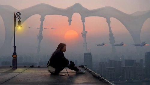 A woman with uncertainty.