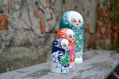 Matryoshka dolls.