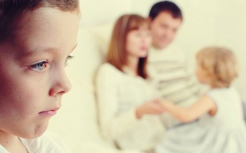 Trophy child with their parents.