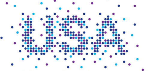 gestalt principper og usa skrevet med prikker