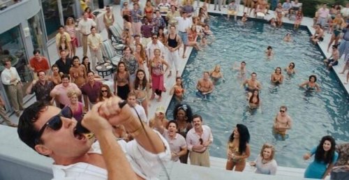 The Wolf of Wall Street pool party.