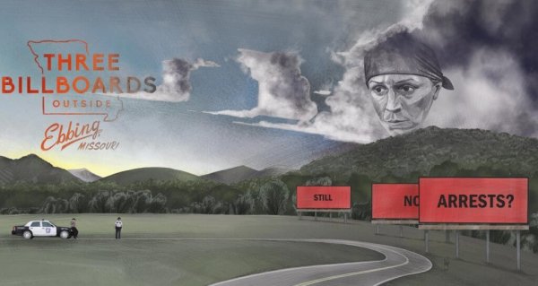 Poster for Three Billboards Outside Ebbing, Missouri.
