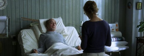 Ramon Sampedro on his bed has decided to end his life.