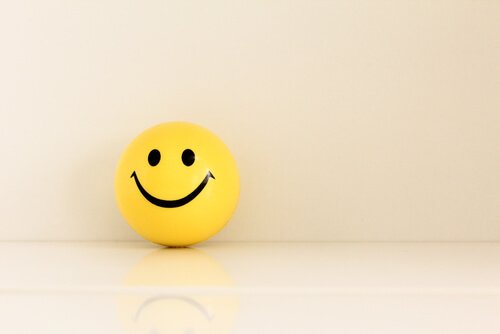 Yellow ball with a smiley face.