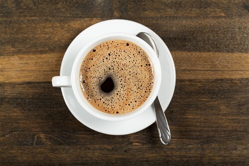A cup of coffee.