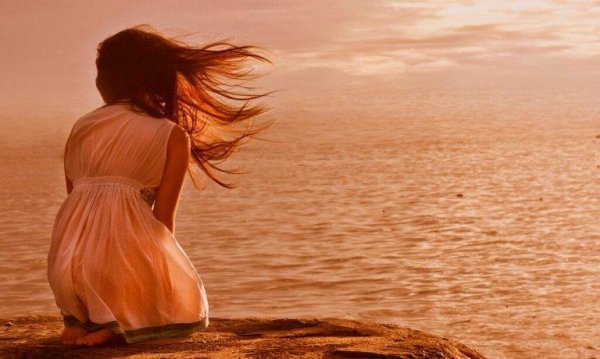 Woman searching for her lighthouse.