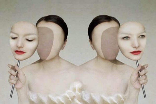 two women wearing masks of their face