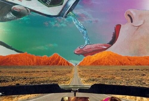 A woman drinking too much water.