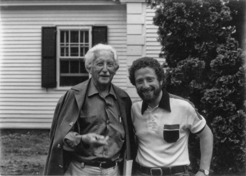 Erik Erikson with a friend.