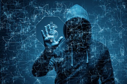 Hacker gathering information.