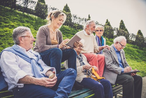 Joining groups can help healthy aging.