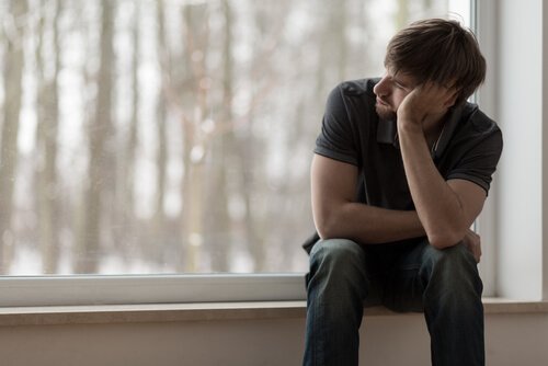 Boy thinking about how to help partner with depression.