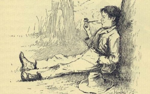 Illustration of Huckleberry Finn syndrome.