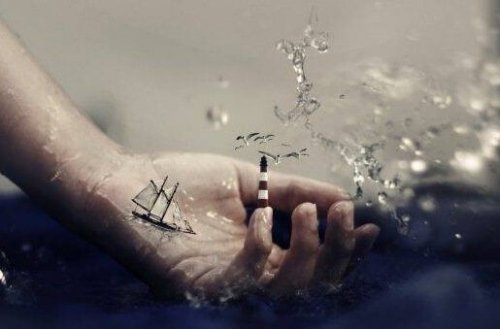 Metaphor of an emotional pendulum.