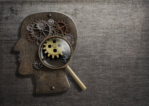 Cogs and inner workings of the mind representing behavioral science.