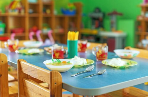 Social skills can be developed in school cafeterias.