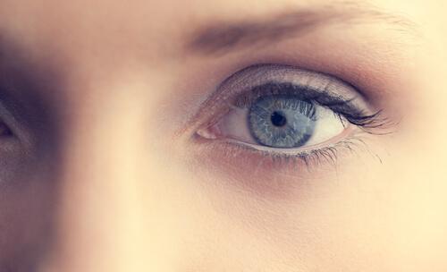 A woman's eyes.