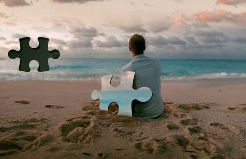 Man at the beach.