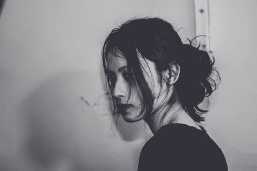 Sad girl.