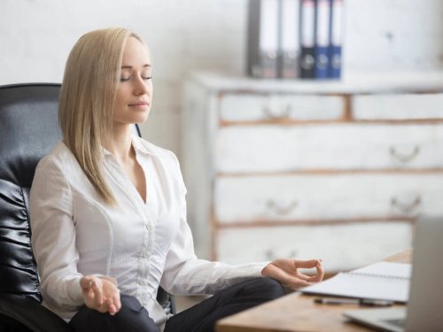 A woman practicing stress inoculation training.