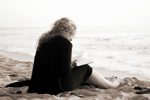 Woman reading.