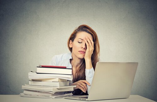 An overworked woman.
