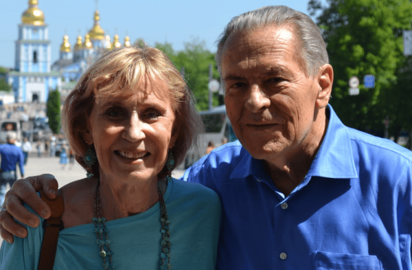 Christina Grof and husband.