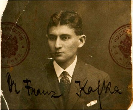A photo of Franz Kafka.