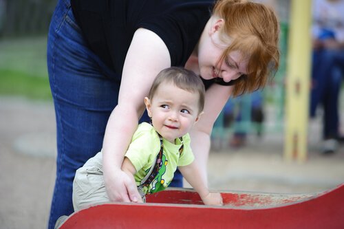 The Strange Situation procedure evaluates the type of attachment between mother and child.