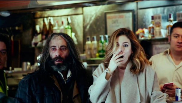 Surprised men and woman.