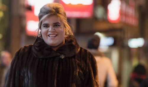 Paquita Salas smiling.