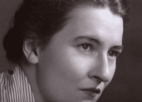 A close-up photo of Mary Ainsworth.