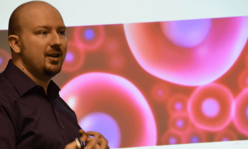 Brian Robertson giving a presentation.