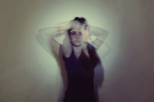 A woman with derealization disorder.