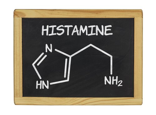 Chalkboard representing histamines.