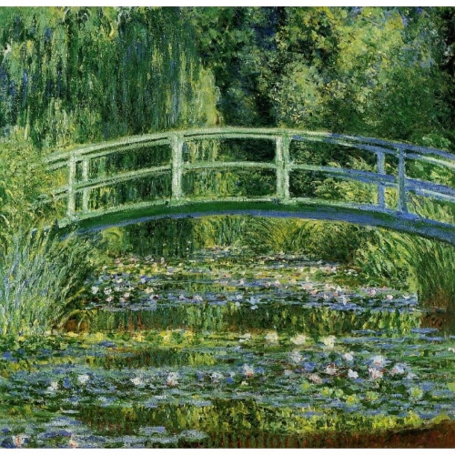 Japanese bridge by Monet.