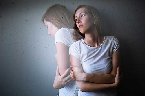 A woman suffering from anxiety.