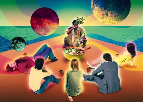 A group of people trying Ayahuasca for the first time.
