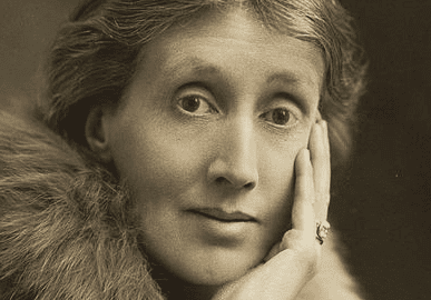 A photo of Virginia Woolf.