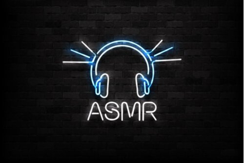 ASMR in neon lights.