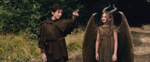 scene with a young Maleficent and her prince