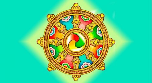 wheel symbolizing dharma