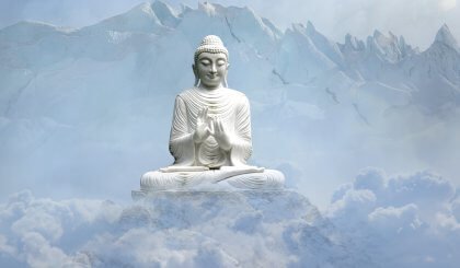 A Buddha on the mountain.