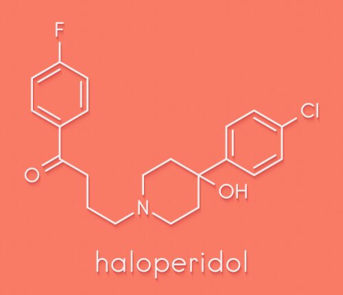 Haloperidol's molecule chemical structure.