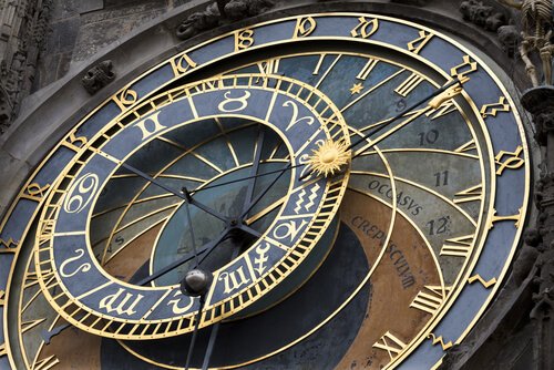 The old city clock of Prague.