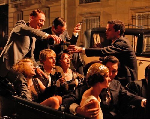 a scene from midnight in paris taking place in the 1920's