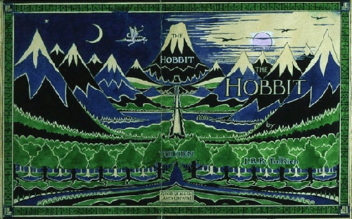 Original book cover for The Hobbit.