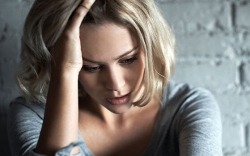 A woman with anxiety.