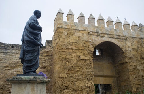 Statue of Seneca in Cordoba, Spain.