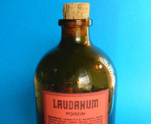 A bottle of laudanum.